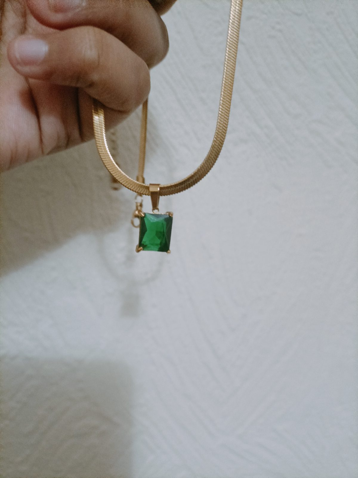 Anti tarnish necklace with snake chain