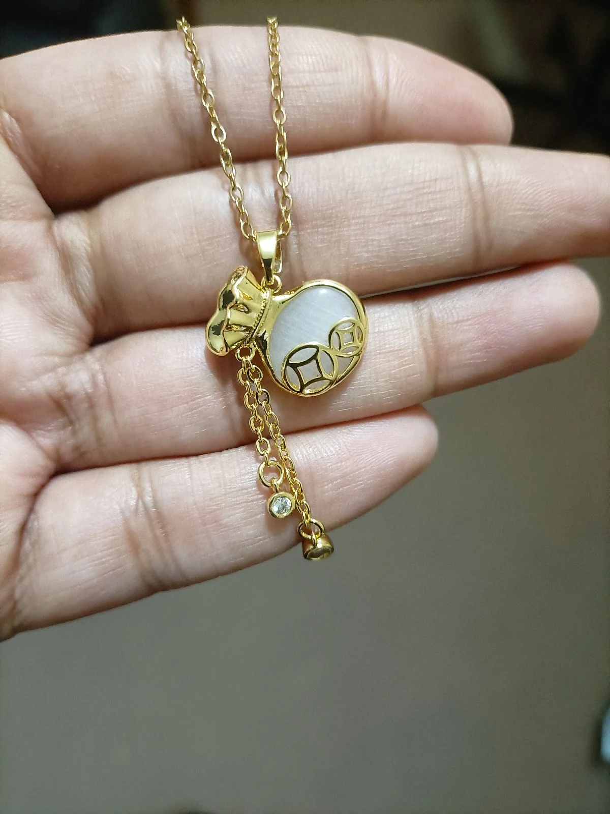 Antitarnish necklace with cute pendant