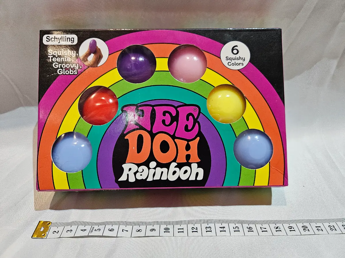 Nee doh rainbow 6pc box brand new squishy Sensory toys