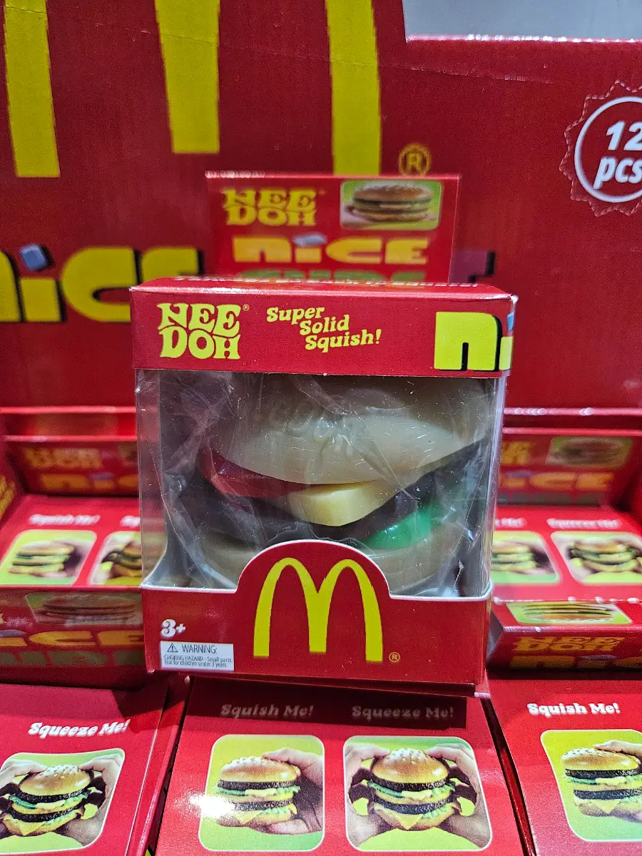 Nee doh mcdonalds big mac burger squishy brand new rare squishy Sensory toys
