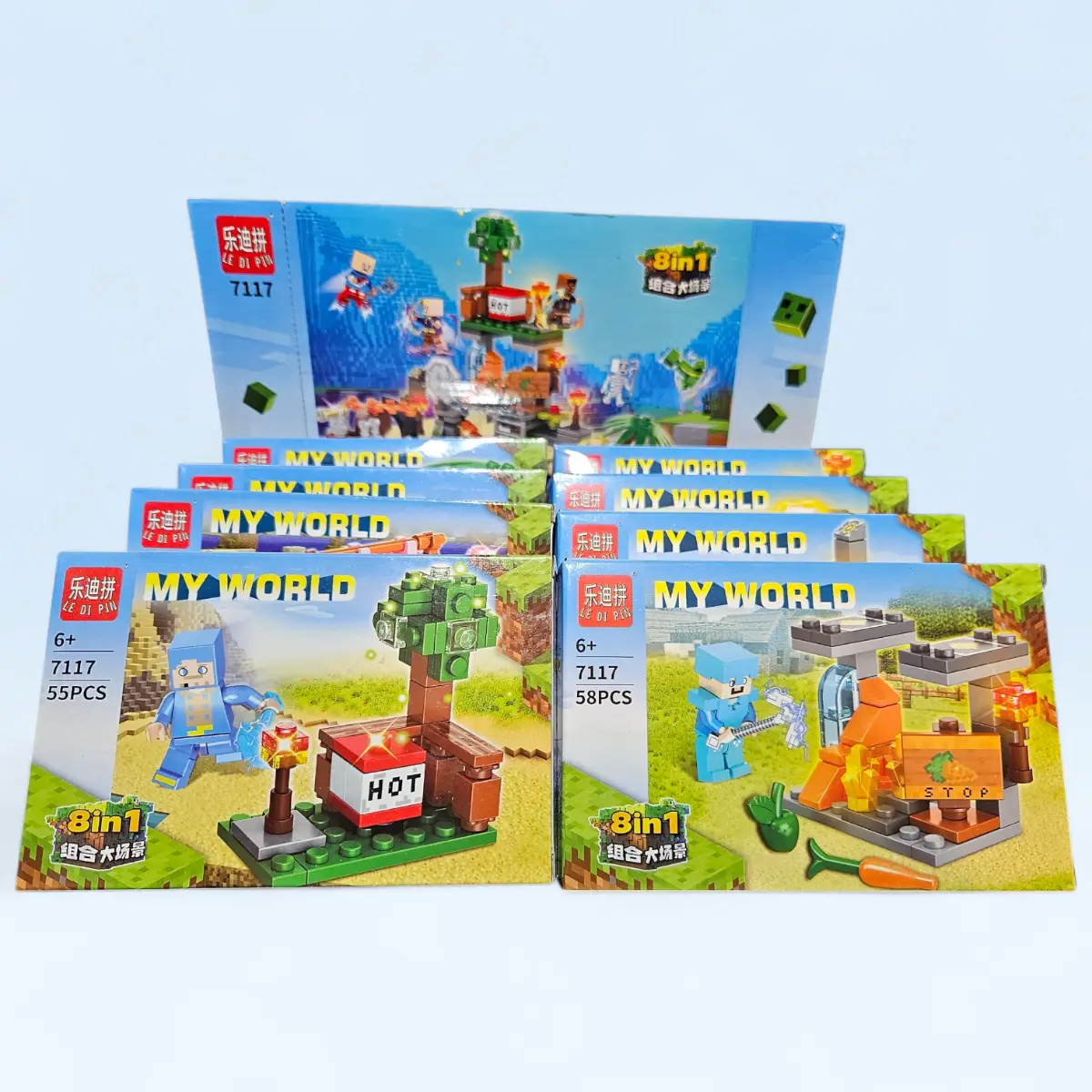 Minecraft lego build x8 box bundle Complete set
