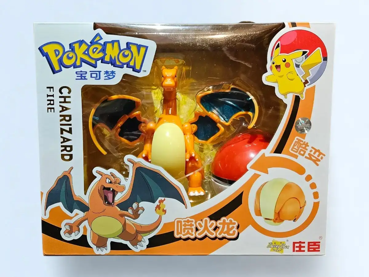 Pokemon Charizard figure & pokeball set brand new authentic