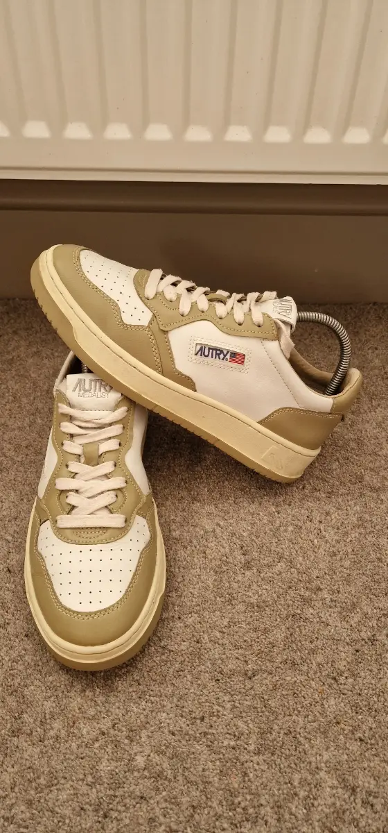 Autry Medalist Trainers Mens Khaki Used Good Condition Size 40eu/6Uk
