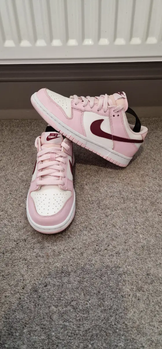 Nike Dunk Low Pink Women's Trainers Used twice