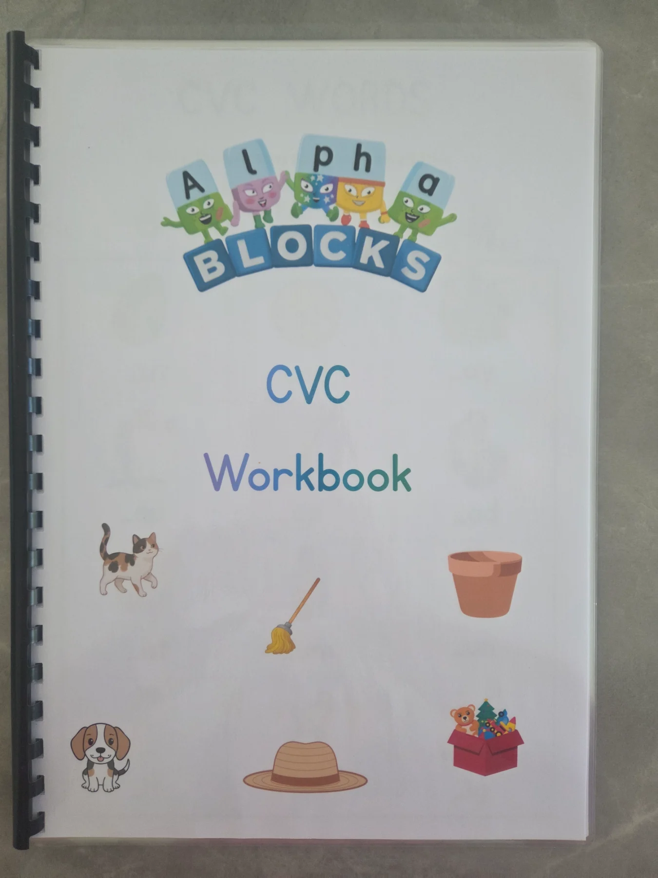 Alphablocks cvc workbook with pen