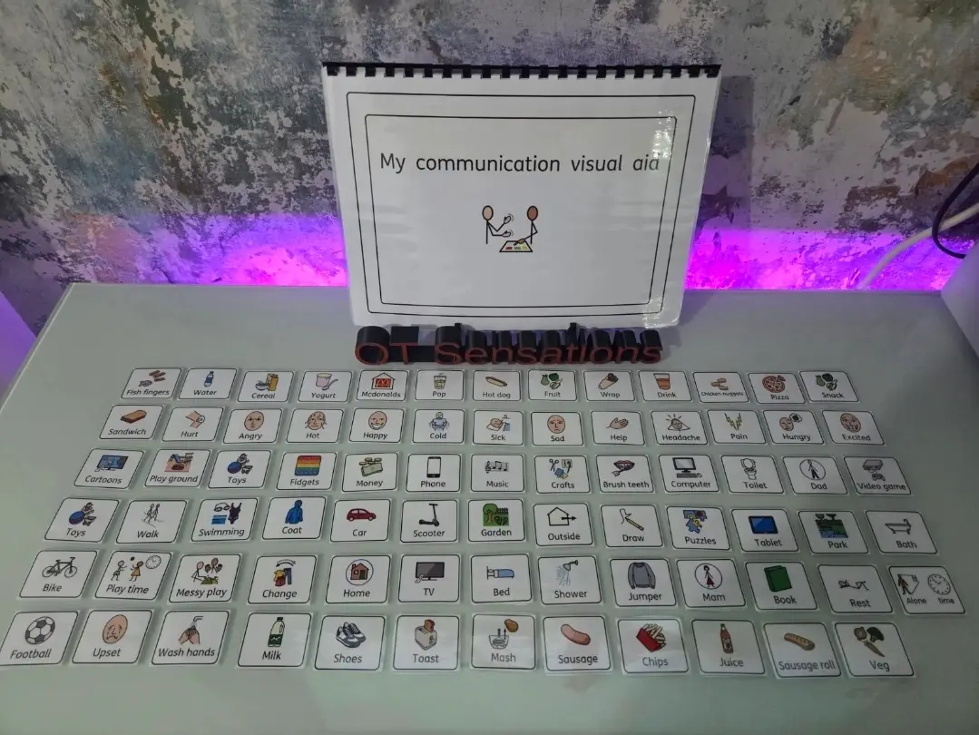 Visual widgit starter book with pecs