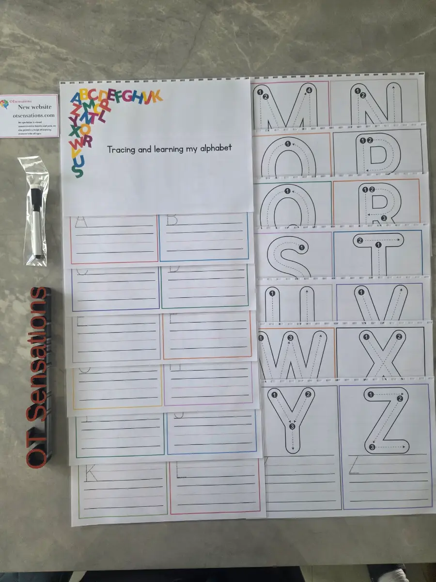 Tracing and learning my alphabet