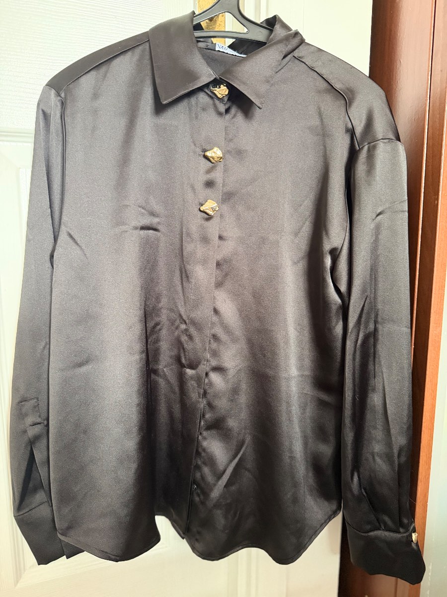 Satin Zara shirt size M