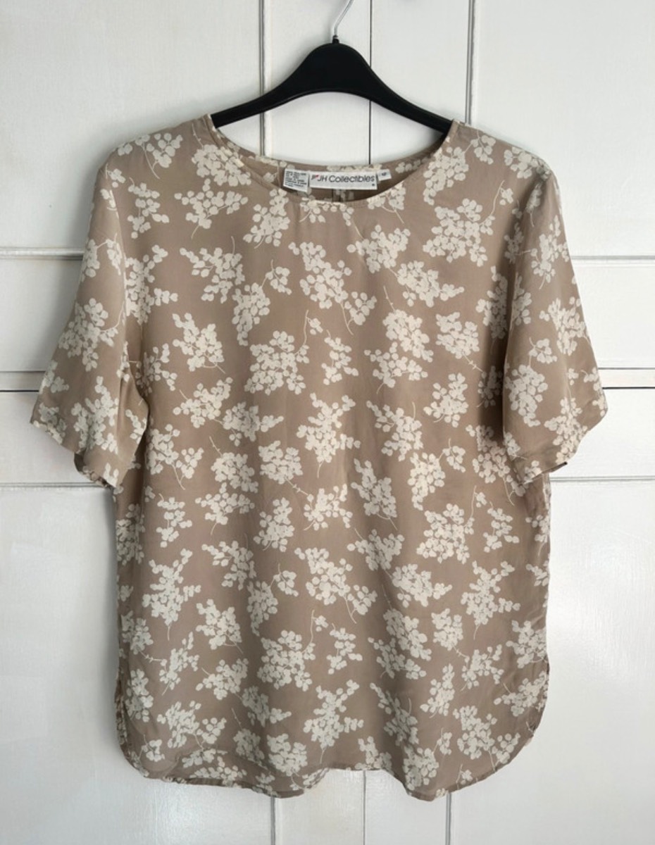 JH Collectibles 100% Silk Floral Blouse | Size UK 12