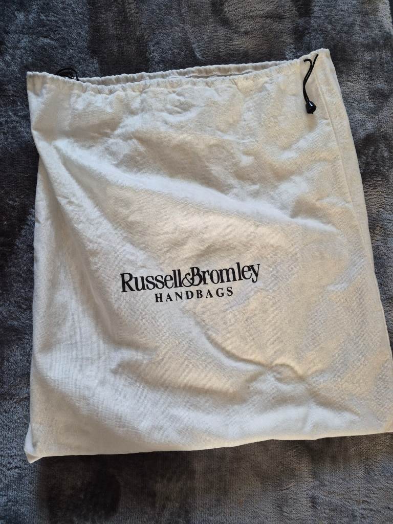 Russell & Bromley Handbag Dust Bag White Storage Cover Only