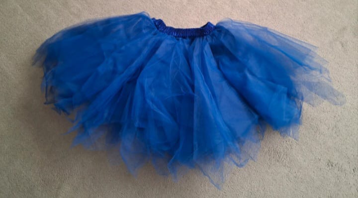 Women's One Size Blue Layered Tutu Ballet Skirt Dance Fancy Dress Festival New