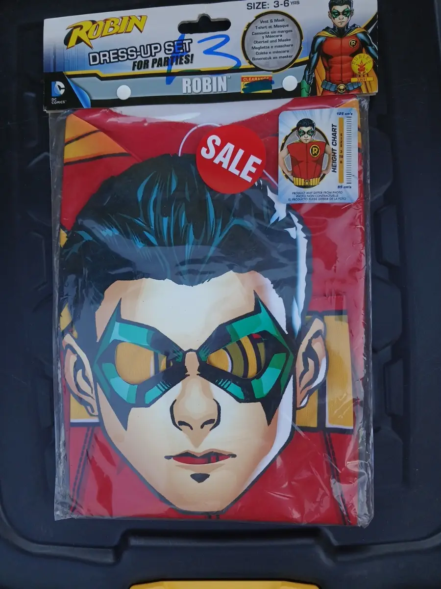 Robbing fancy dress with mask