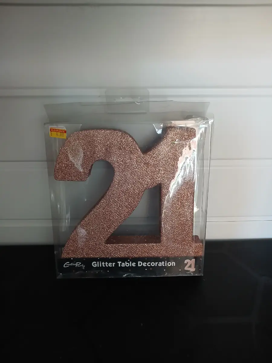Birthday foam 21 cake topper table centre pieces