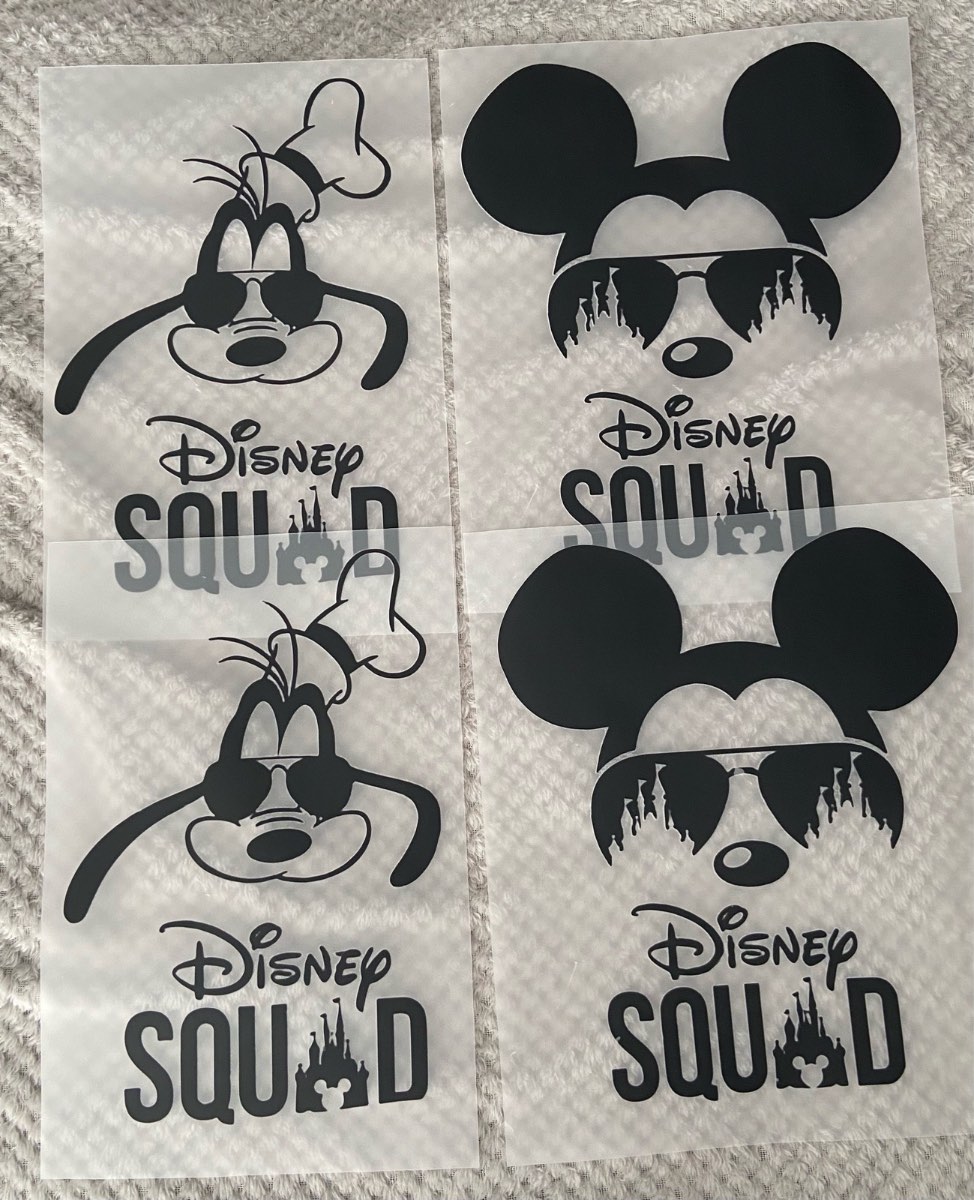 Disney filmed iron on transfers