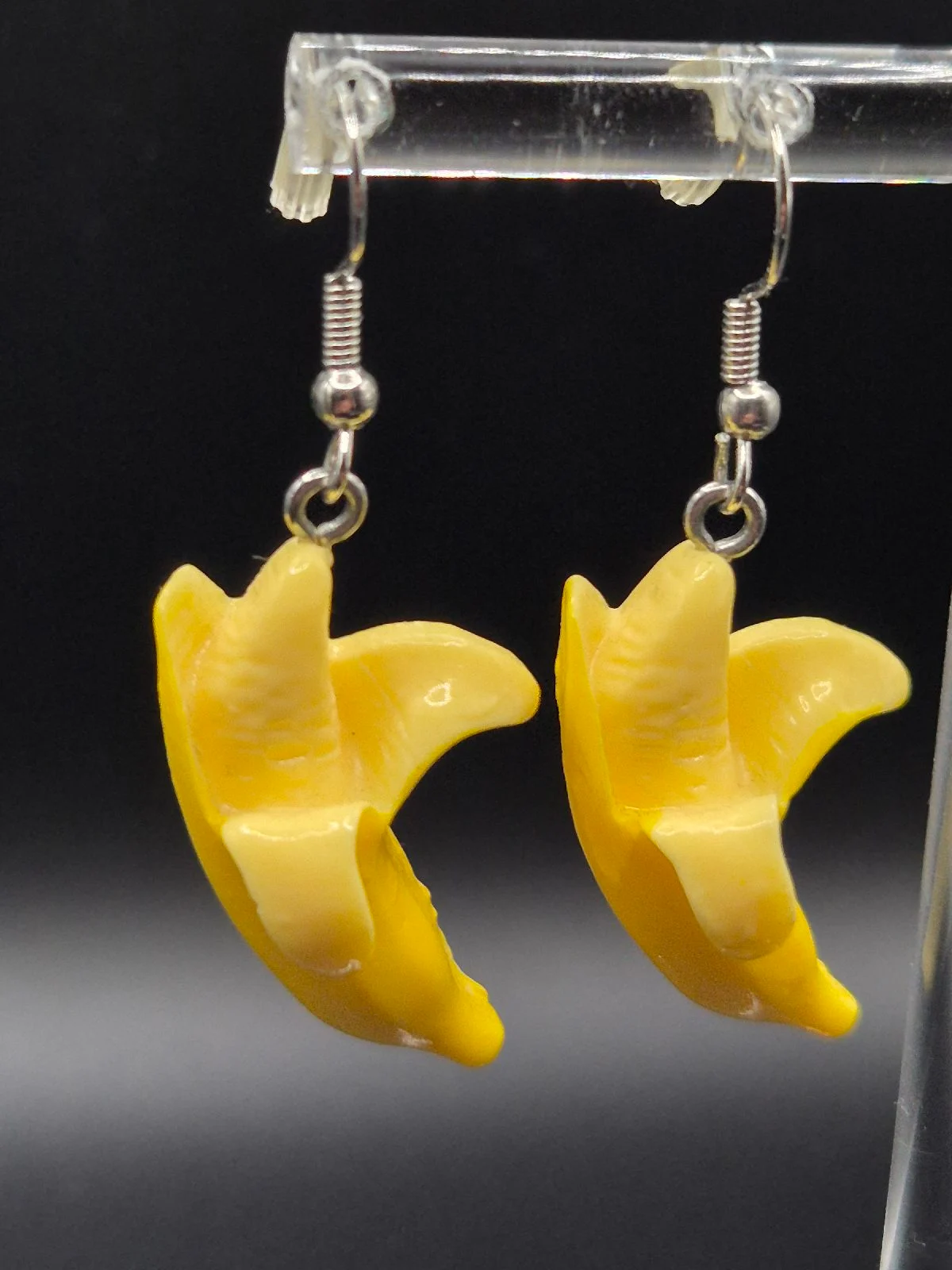 Kitsch Peeled Banana Resin Dangle Earrings E39