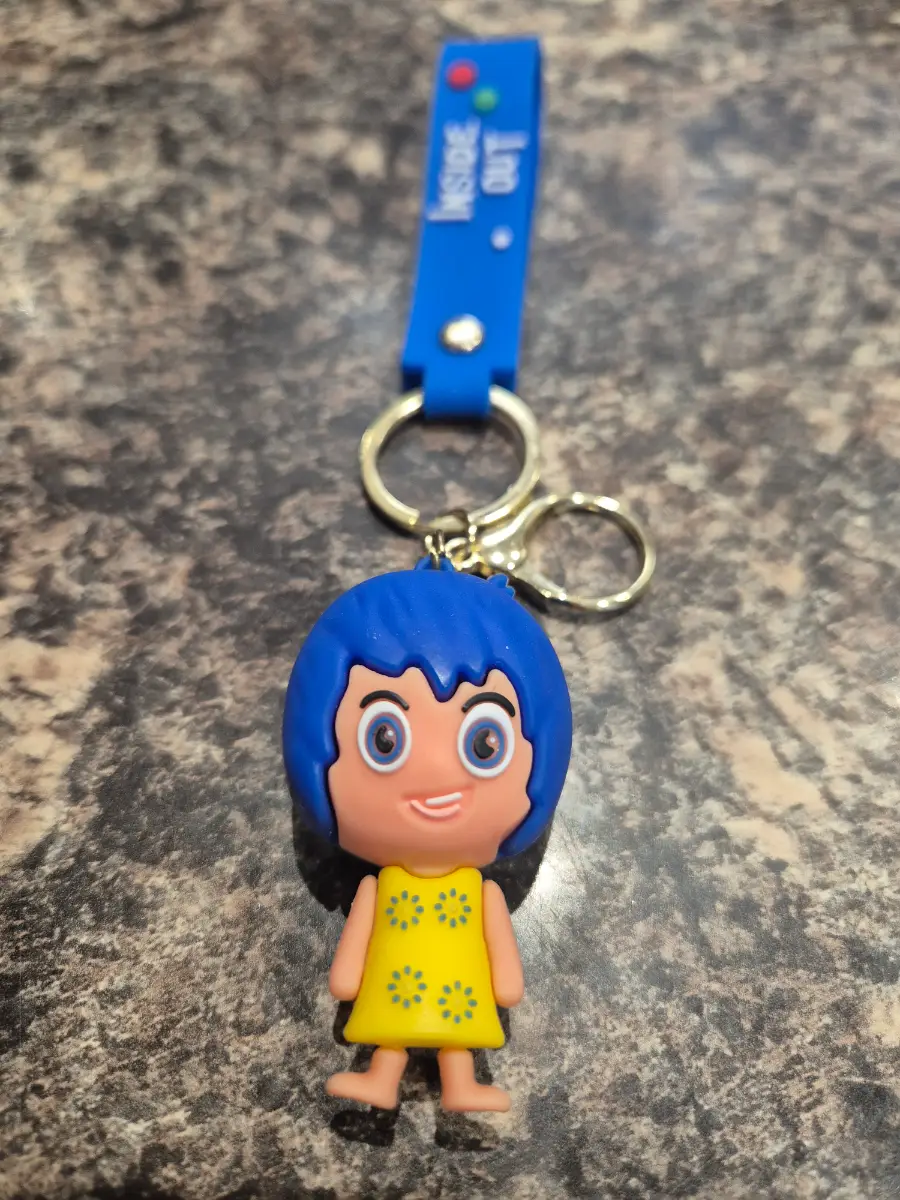 Disney Inside Out Silicone Wristlet Keyring - Joy
