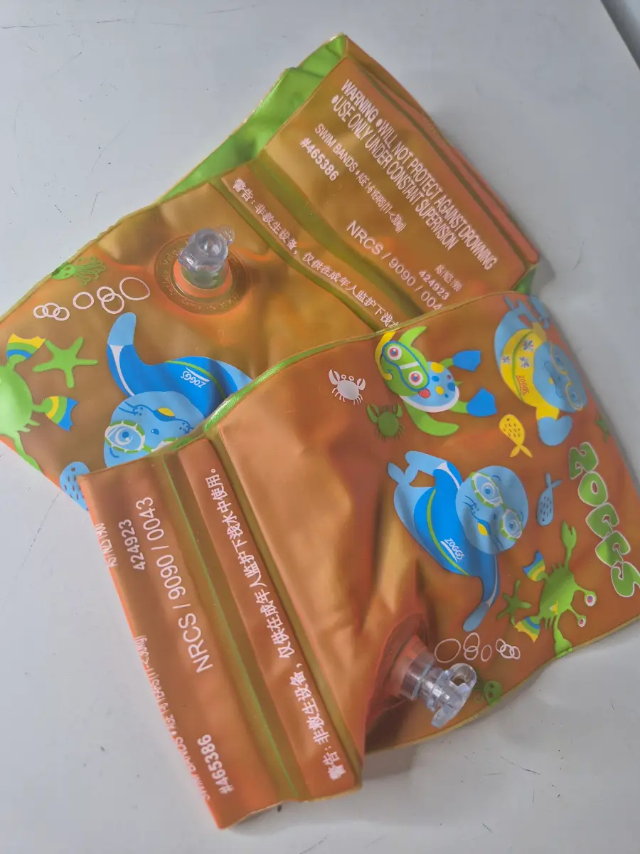 Zoggs Seal Print Inflatable Armbands Swim Aid 1-6 Years