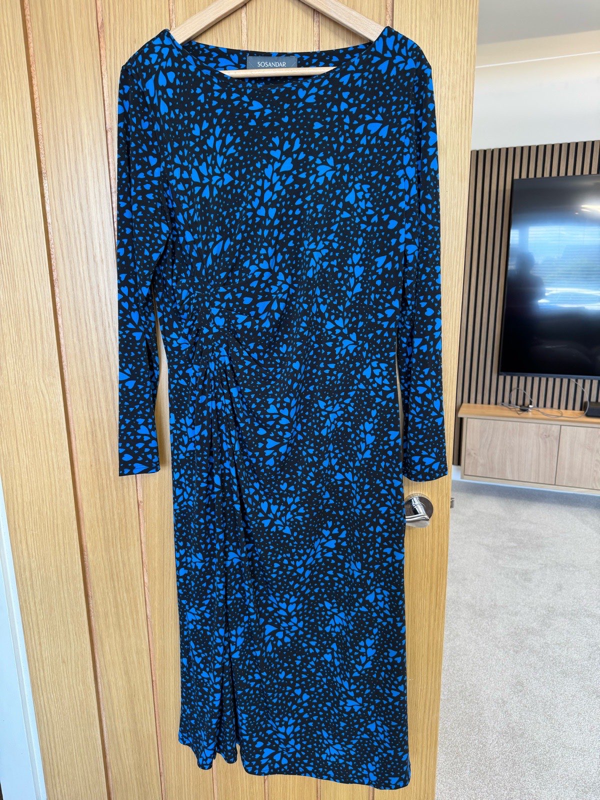 Sosandar long dress with long sleeves size 18.