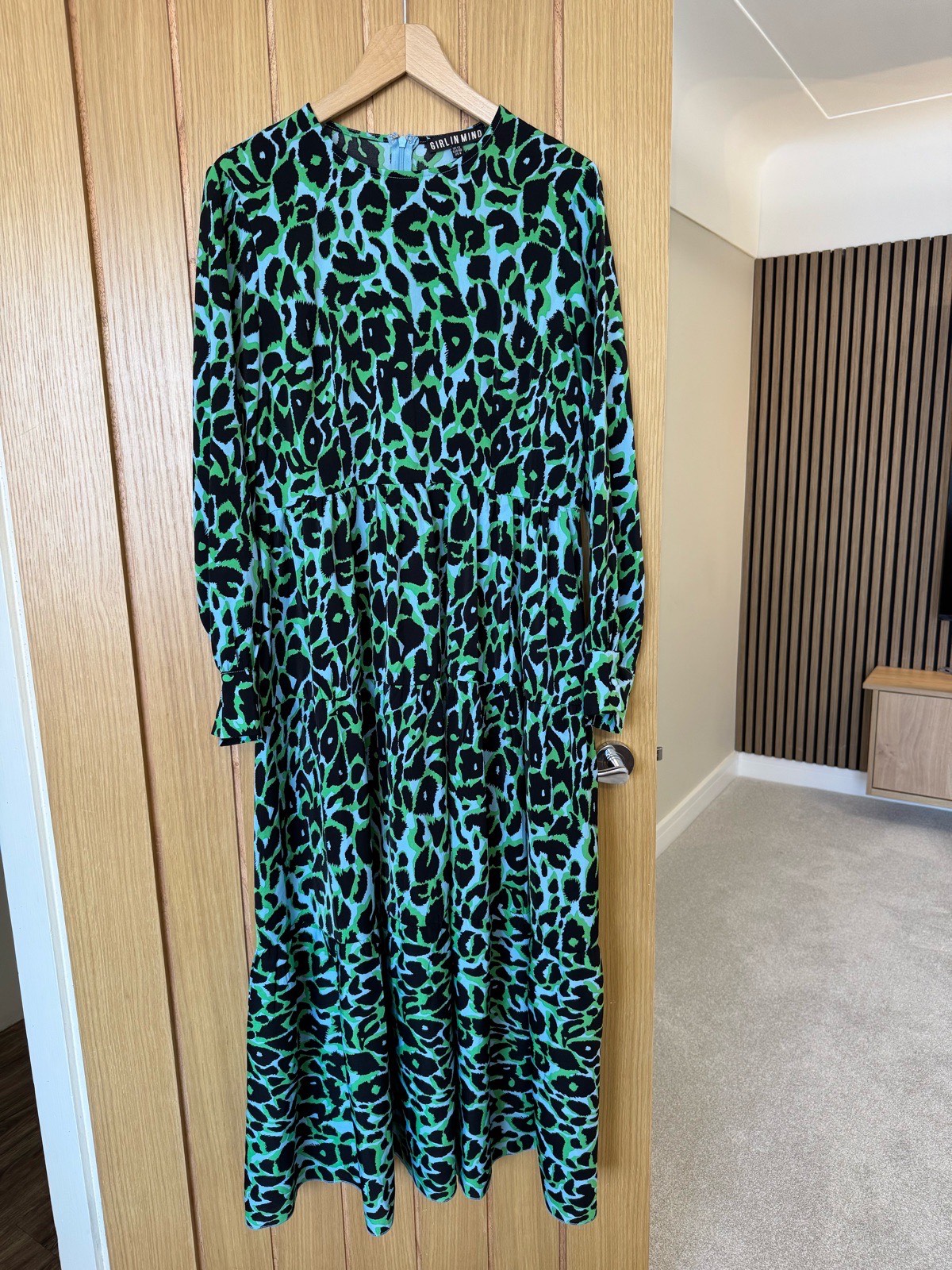 Girl In Mind size 12  print long dress. Autumn, weekend, casual, dress. Long sleeve dress, long dres