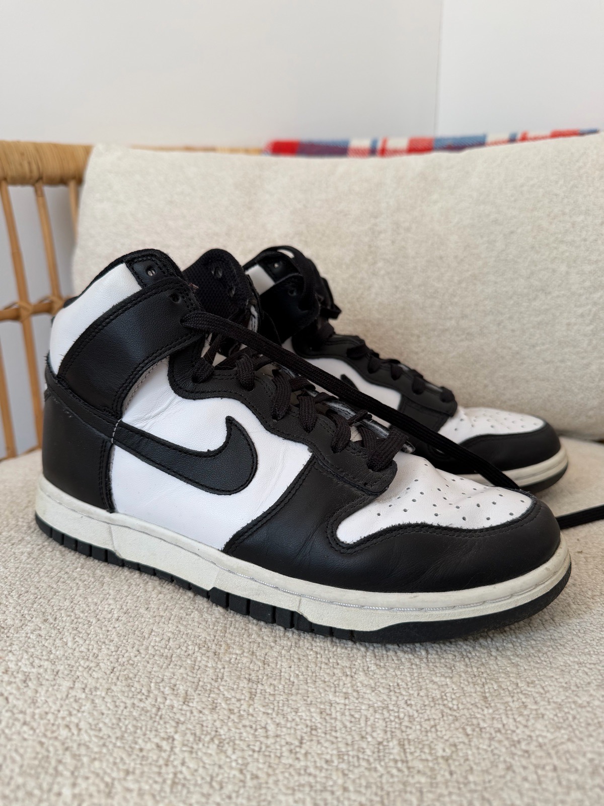 Nike dunk high top panda