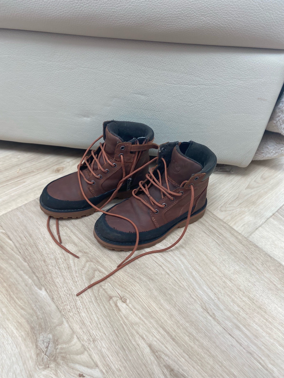 Boys timberland boots size 12.5