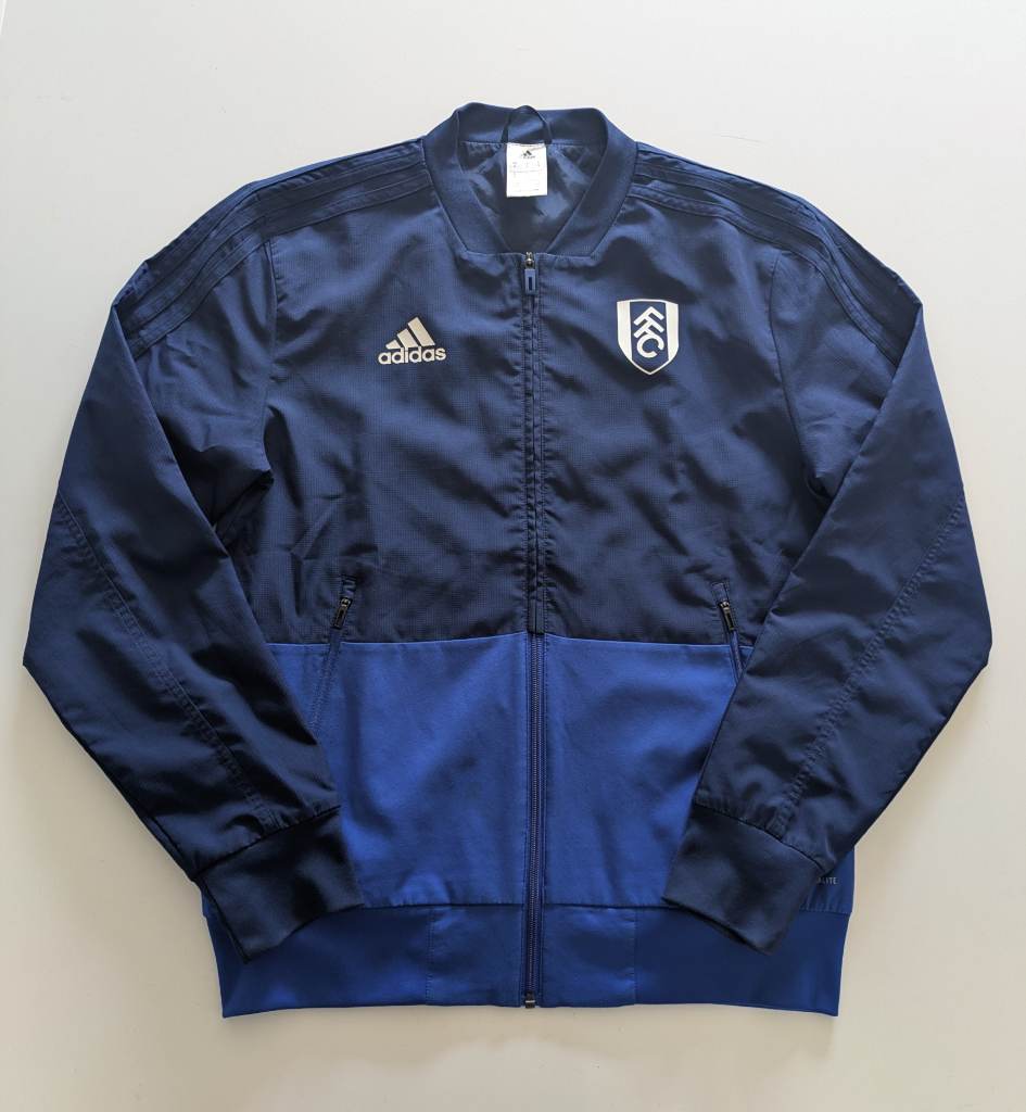Adidas Fulham FC Climalite Track Jacket Navy Blue Size S