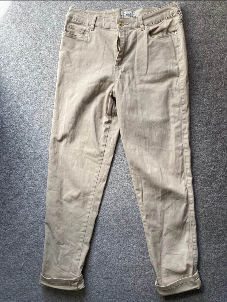F&F stone beige size 10 pants chinos