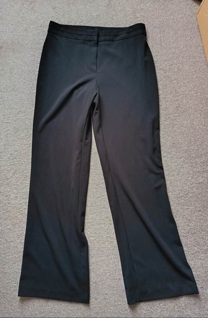 Black size 10 work pants trousers slightly flared