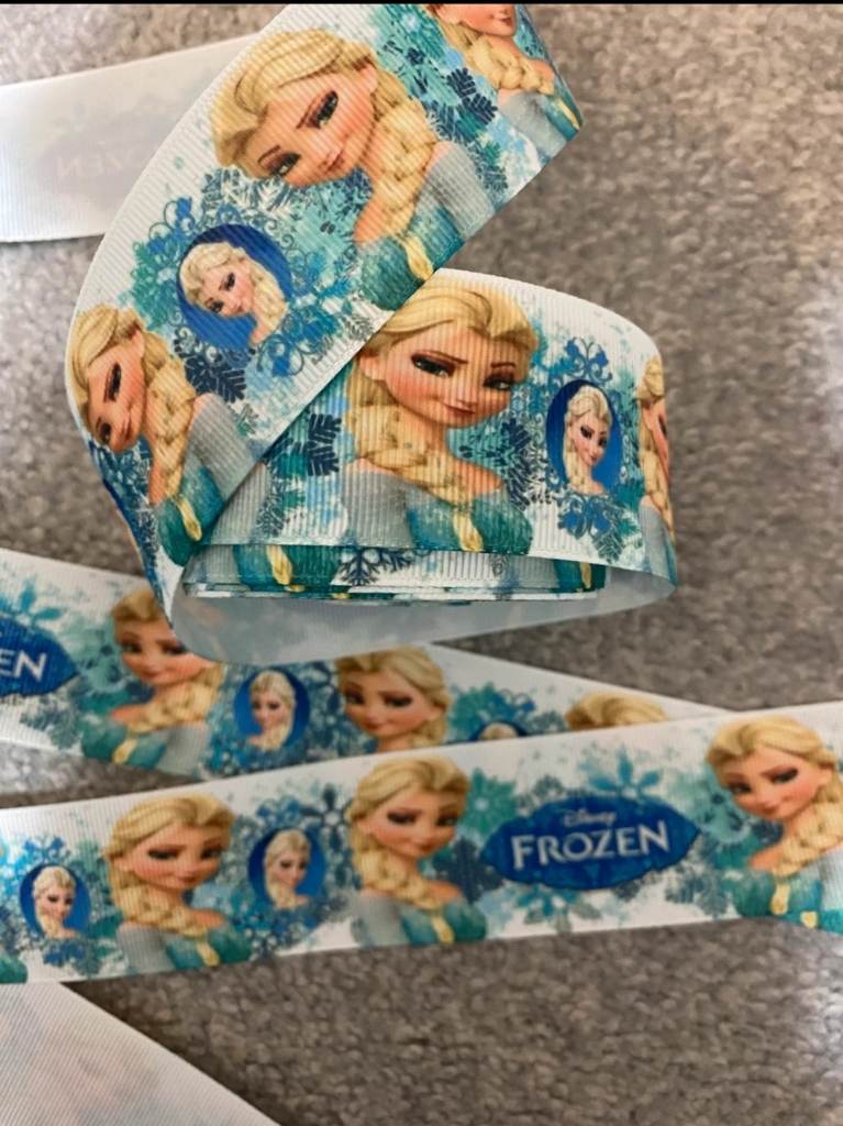 38mm width frozen Elsa grosgrain ribbon