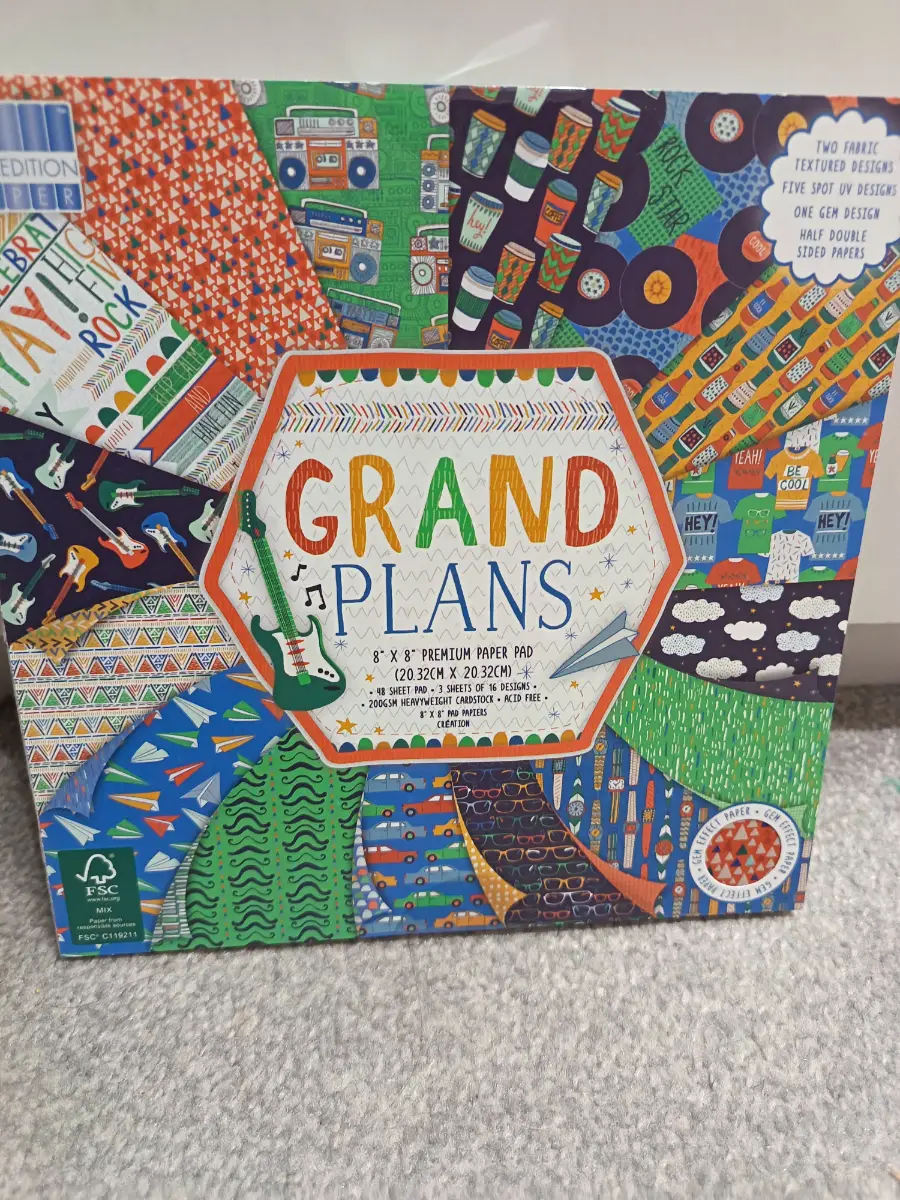 First Edition Grand plans 8x8" Paper pad brand new