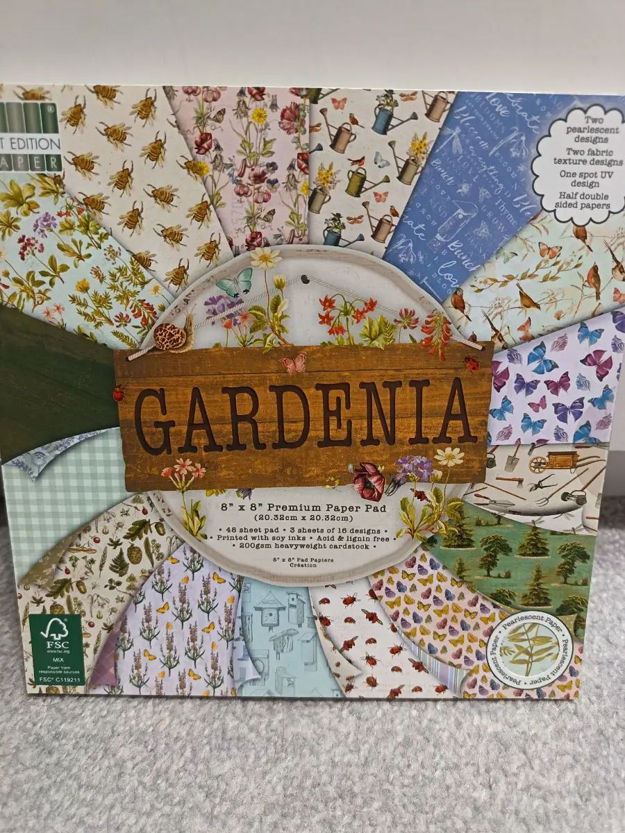 First Edition Gardenia 8x8 inch scrapbooking paper pad brand new