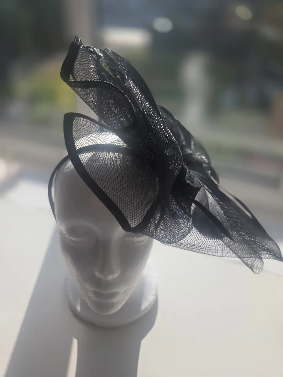 Black fascinator