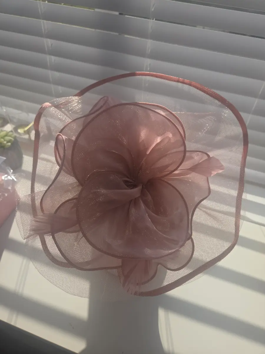 Blush pink fascinator