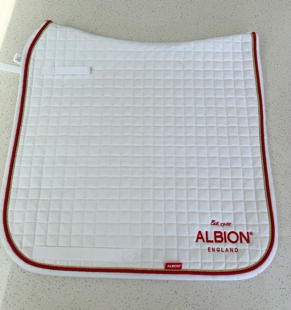 Albion Revelation Dressage Square Saddle Pad White Full Size