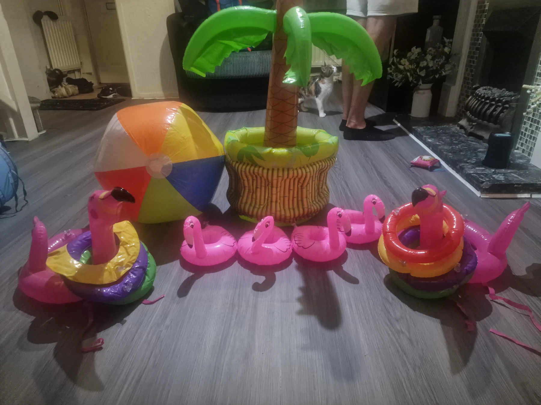 Summer Party Hawaiian Inflatable Set Tropical Theme Beach