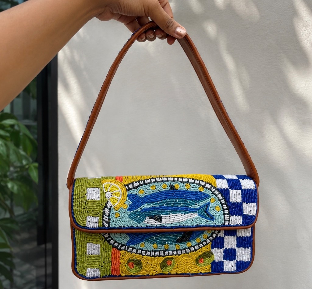 Handmade Beaded shoulder bag