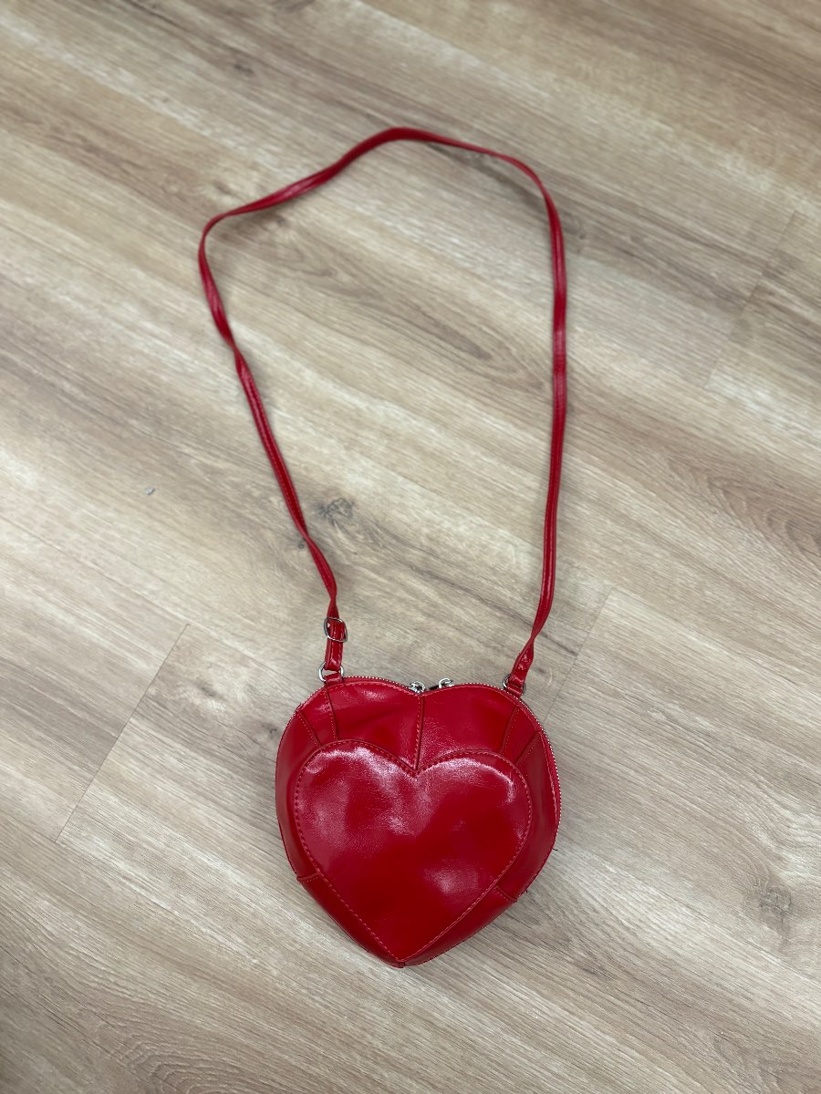Asos red heart handbag new