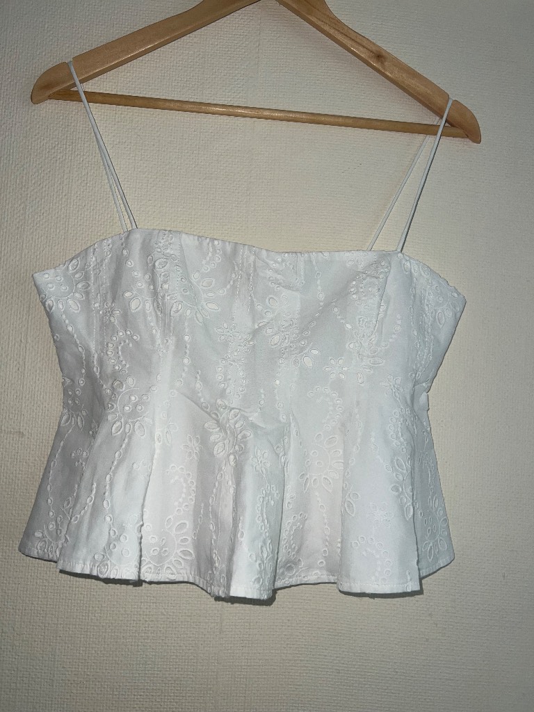 Zara embroidered top