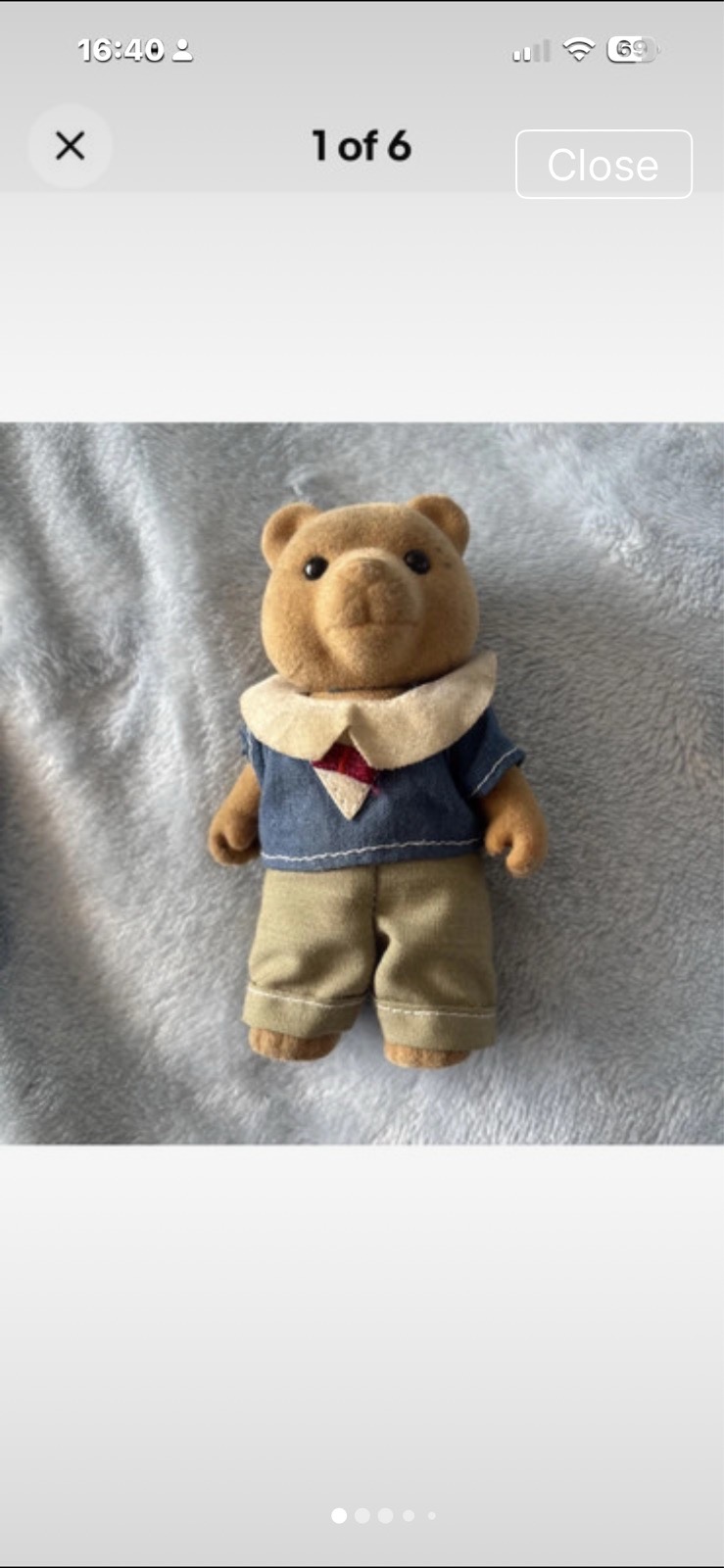 Vintage SylvanDoctor Murdoch The Brown Bear Country Doctor Character Doll 4inch