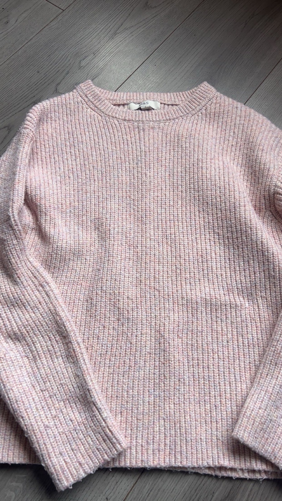 Primark Pink Ribbed Jumper – Soft Knit – Women’s Sweater – Great Condition -size S