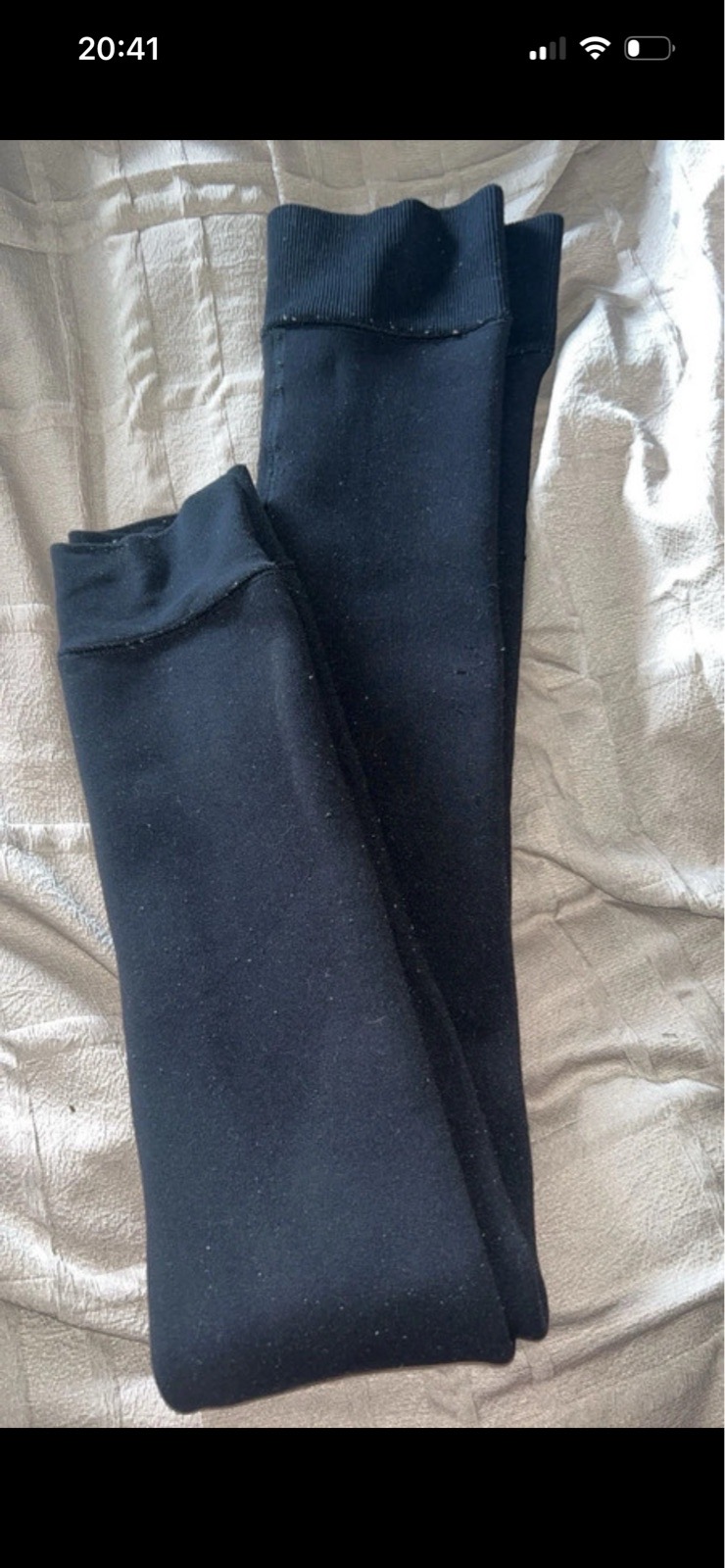 Primark black fluffy leggings- size xs/s