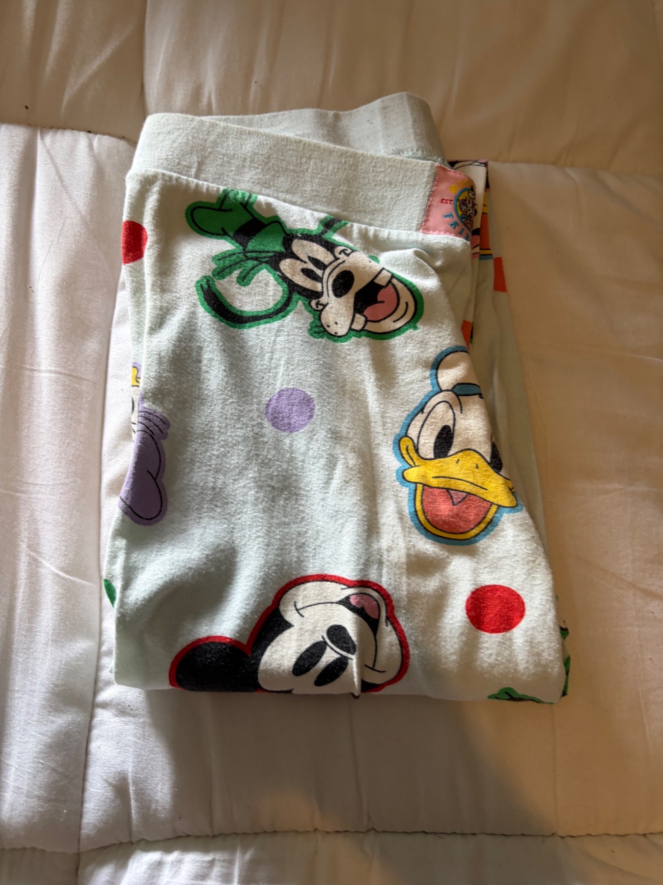 Disney Mickey & Minnie Pyjama Bottoms – Women’s Loungewear – Cute Cartoon Print - size XS
