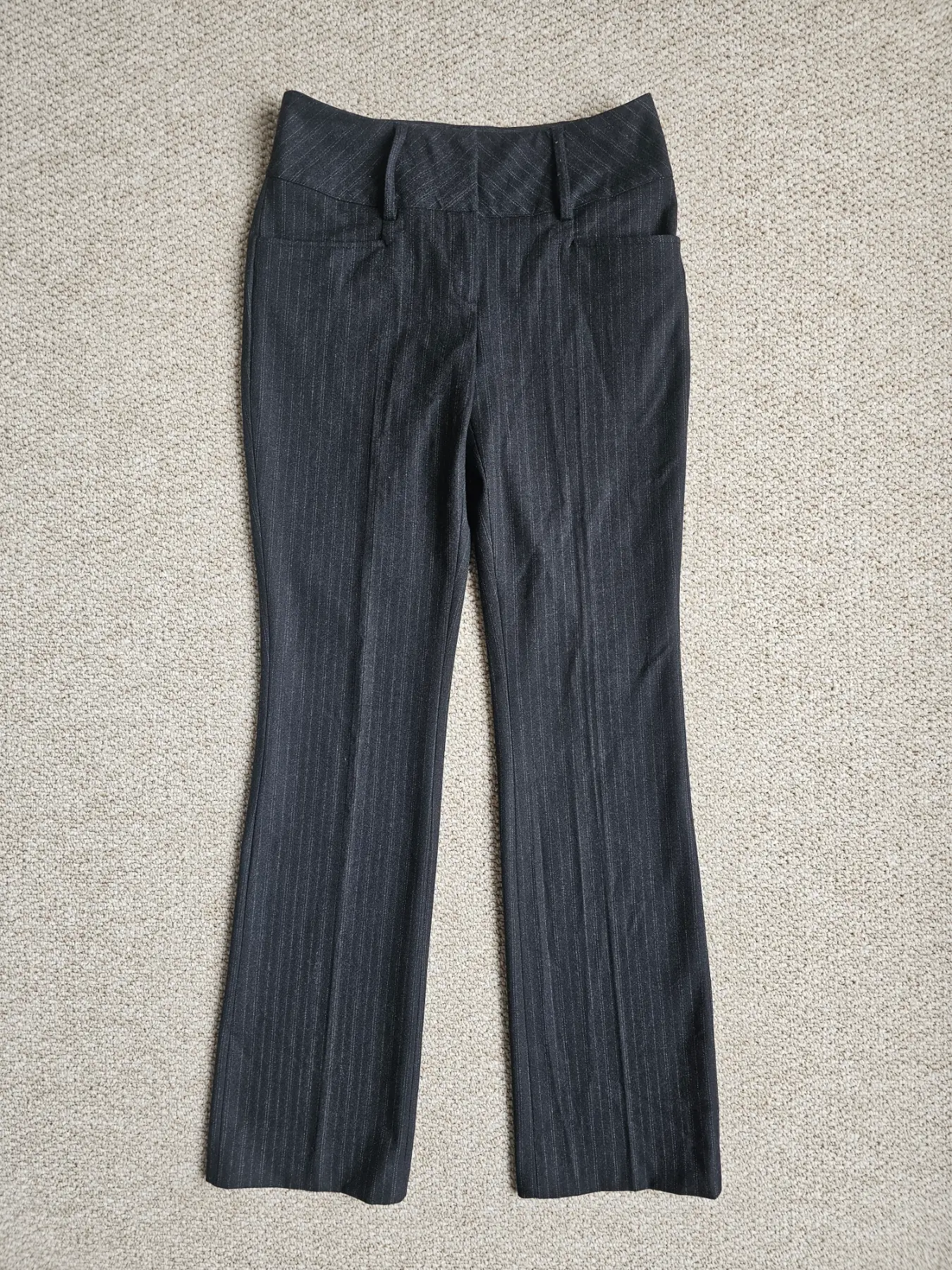 Dark Grey Pinstripe Next Formal Suite Trousers