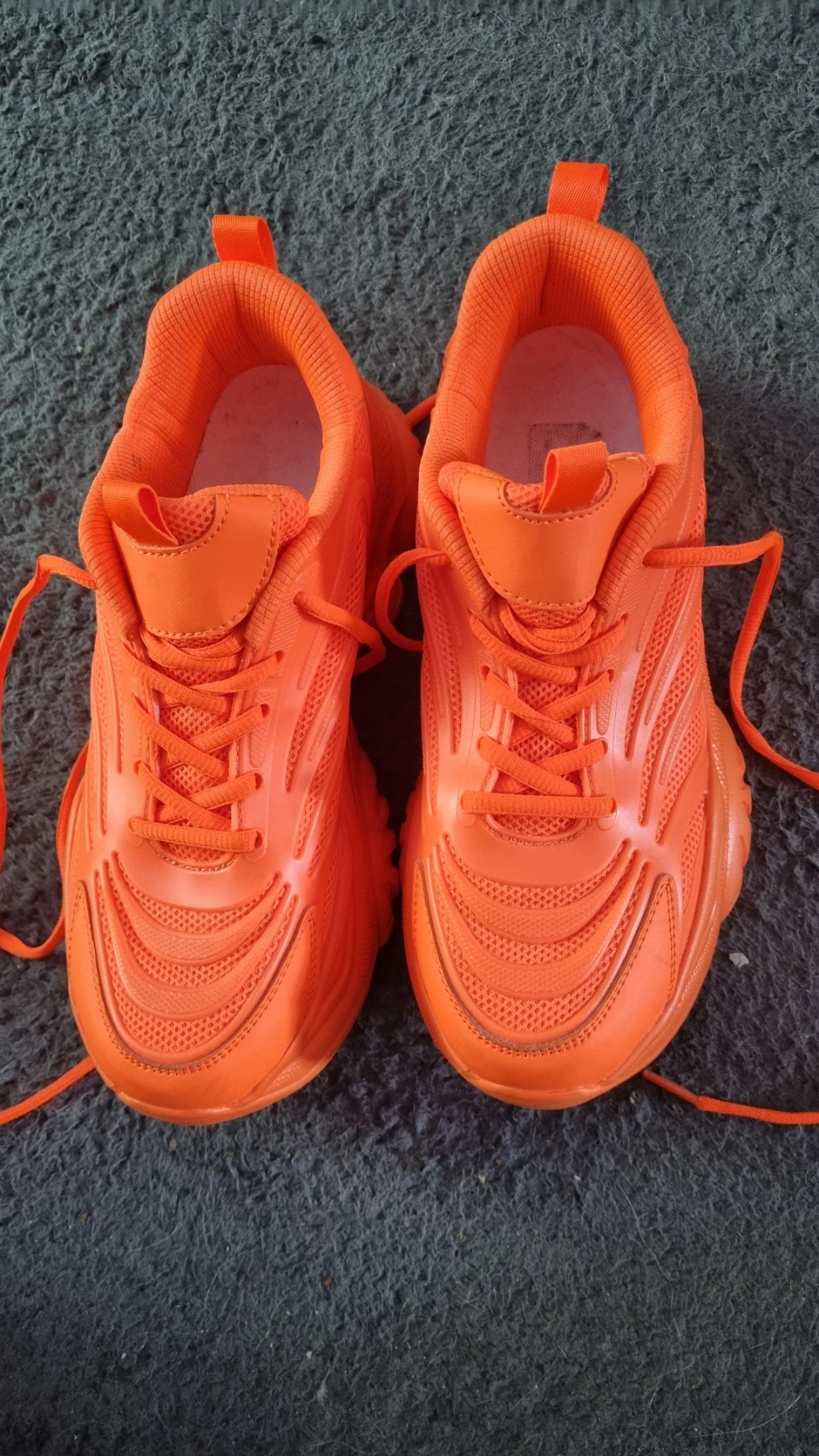 Orange trainers