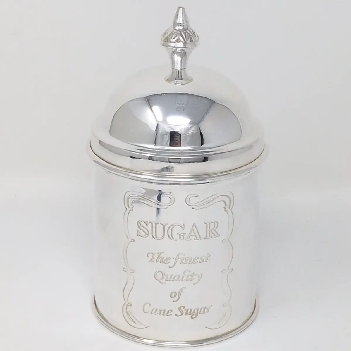 Brissi Silver Plated Sugar Caddy 18cm With Lid Storage Jar
