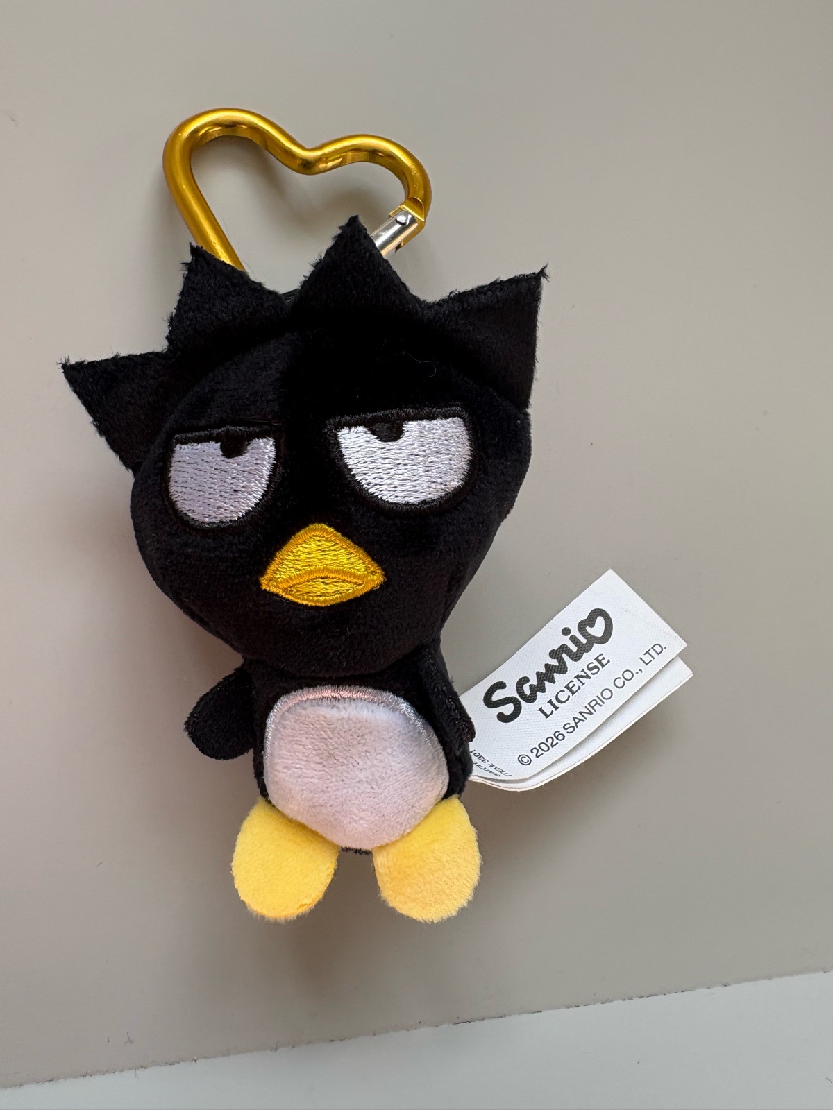 Sanrio bad batz maru plushie keychain