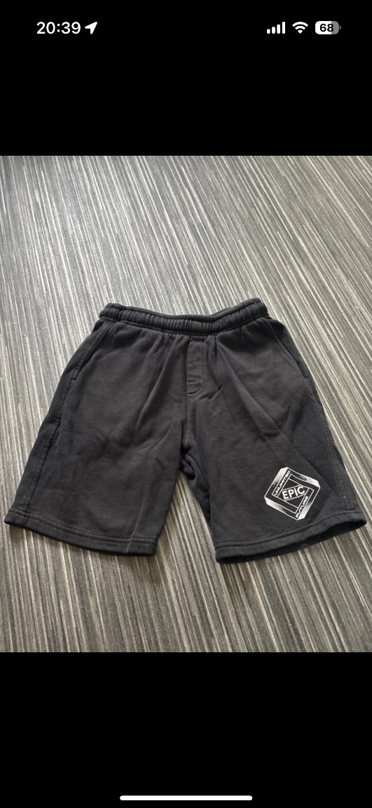 Primark Black epic boys shorts age 10