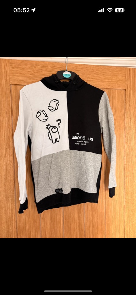 Among us hoody hoodie jumper top age 11-12