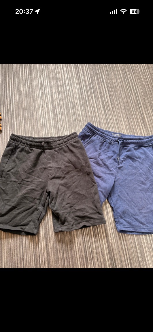 2 pair children’s summer shorts black and navy
