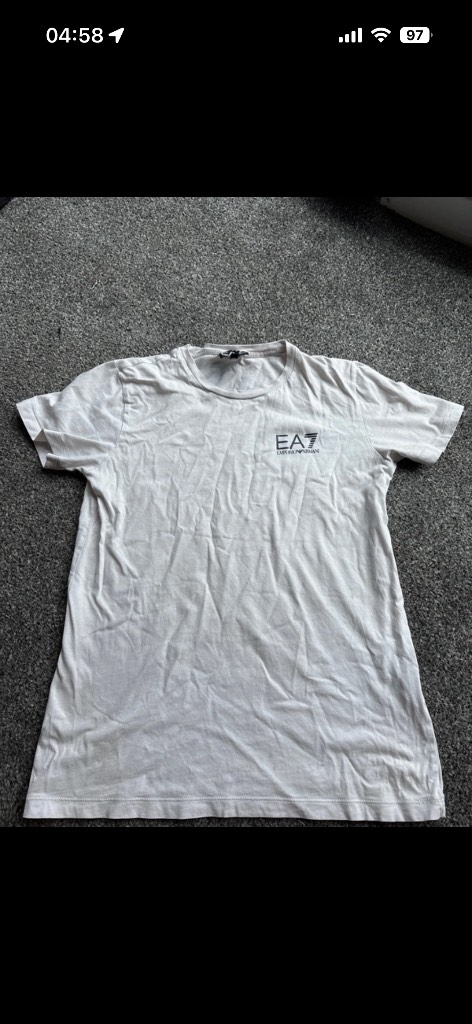 Kids EA7 emporio Armani tshirt top size 14A 166cm